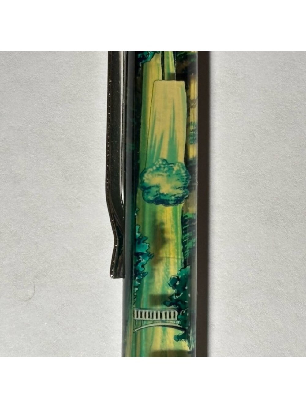 Multnomah Falls Oregon Floaty Pen Waterfall Plume Moves Souvenir Promo Vintage